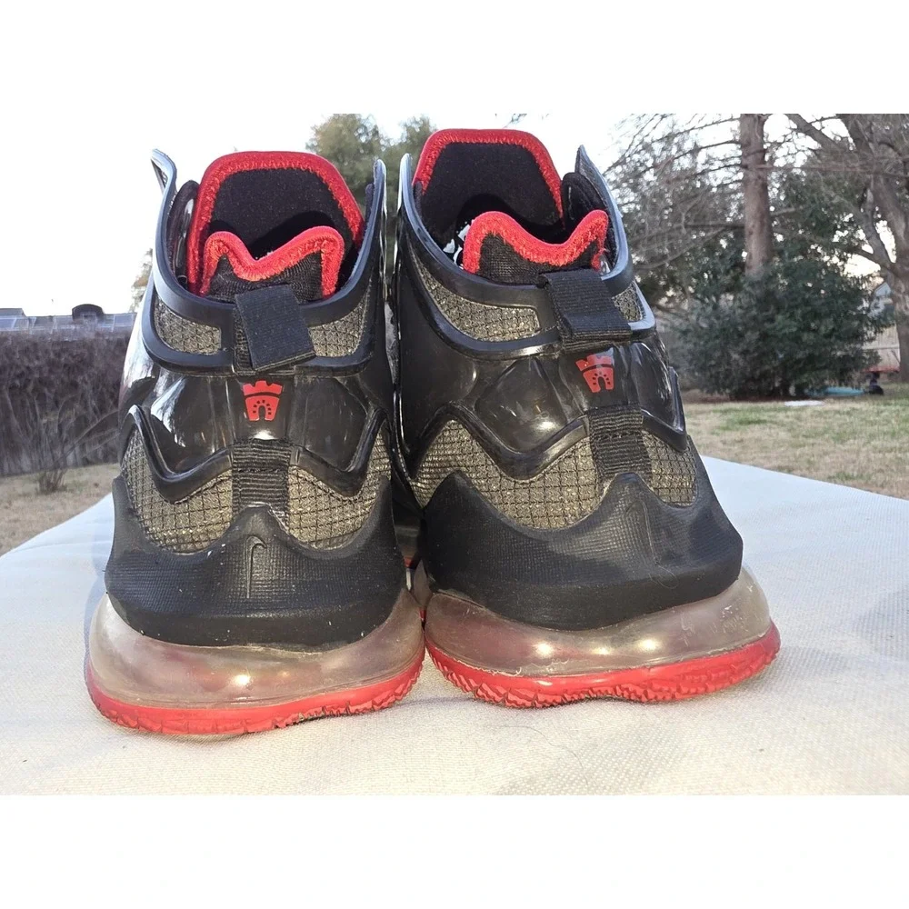 Nike LeBron 19 Bred Black University Red Basketball Shoes CZ0203-001 Mens